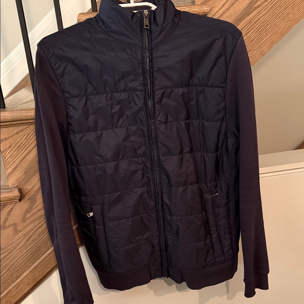 Authentic Prada Men's Dark Navy Slim Puffer Jacket